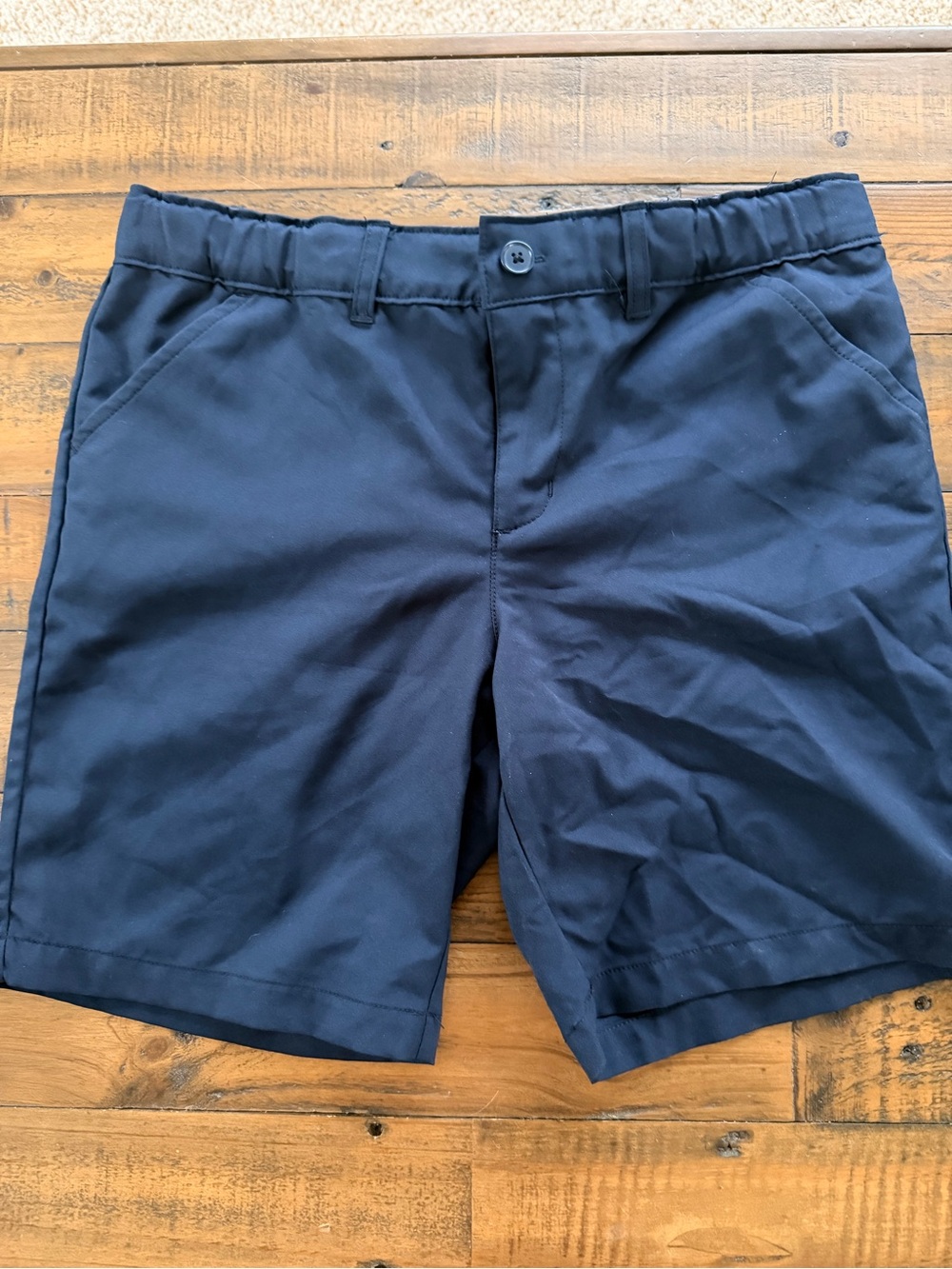 French Toast Dark Navy Pull-On School Shorts